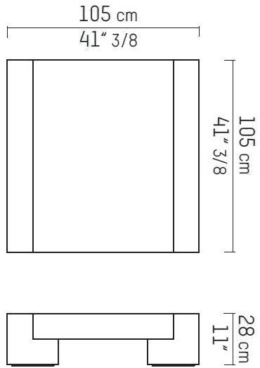 Piet Boon Журнальный столик квадратный  Pbc 03.12/13 Pbc 03.12/13. - Вид №6