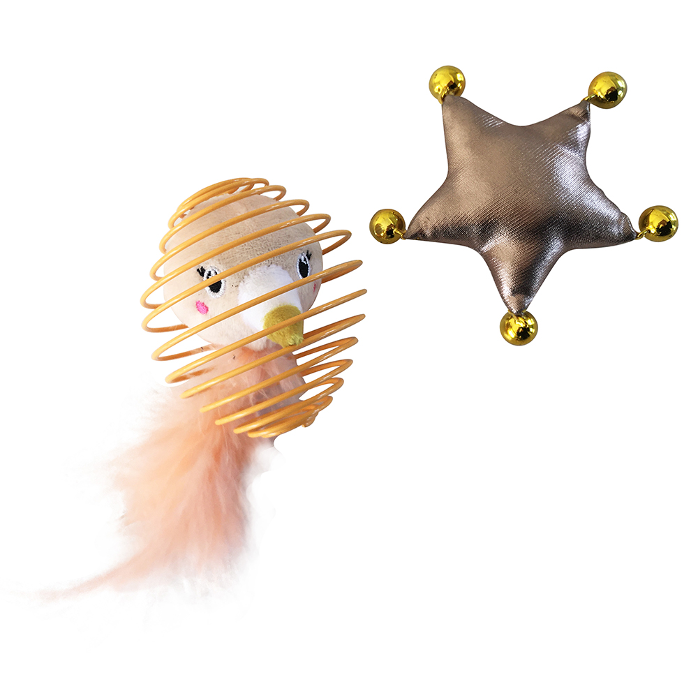 ПР0058590 Игрушка для кошек Berry Frost Набор Металлическая клетка и звезда CHOMPER 