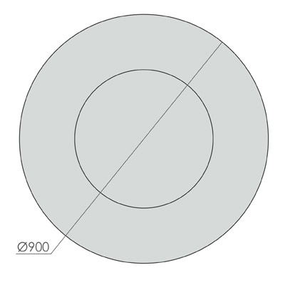 Зеркало круглое большое в тонированной раме "Гланс" GRAUM ДИЗАЙНЕРСКИЕ 304126 Бронза  - Вид №2