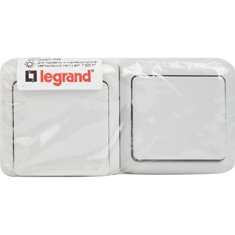 Блок выключатель с розеткой накладной влагозащищённый Legrand Quteo 1 клавиша с заземлением с крышкой IP44 цвет серый STLM-2031742 - Вид №5