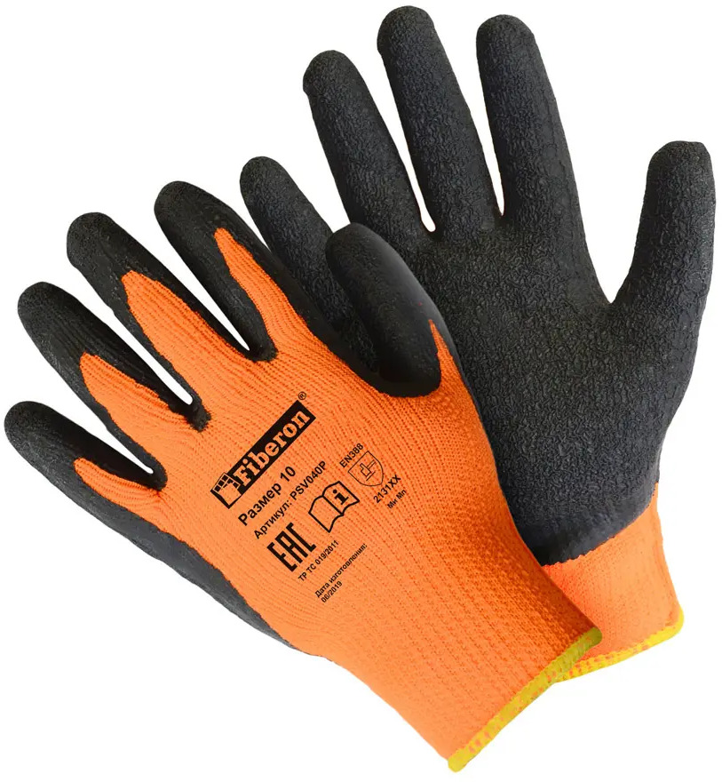 Утепленные акриловые перчатки Fiberon для строительных работ 86326745