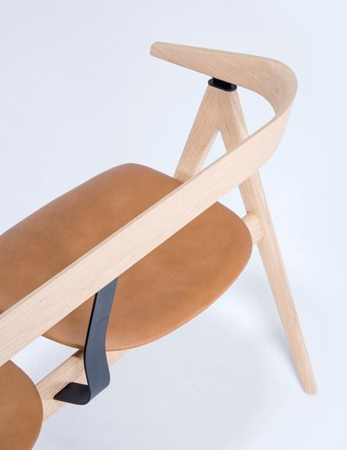 Gazzda Скамья из мягкой кожи со спинкой Ava sun-id-1482483 - Вид №2