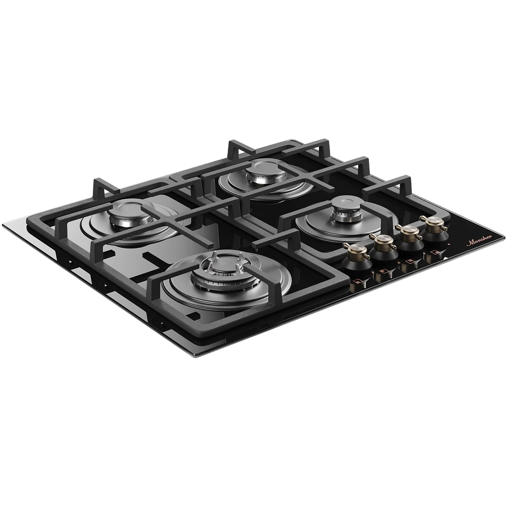 9121435 Газовая варочная поверхность Monsher MGG 67 RN Bronze STDN-0056730 - Вид №1