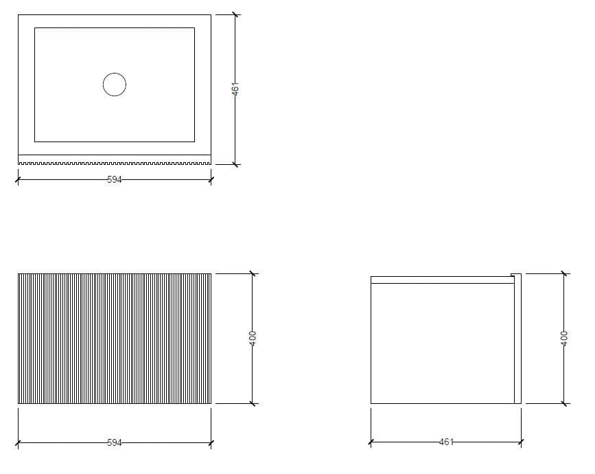 Прямоугольная подвесная раковина Salvatori Adda ARCH-00100670 - Вид №8