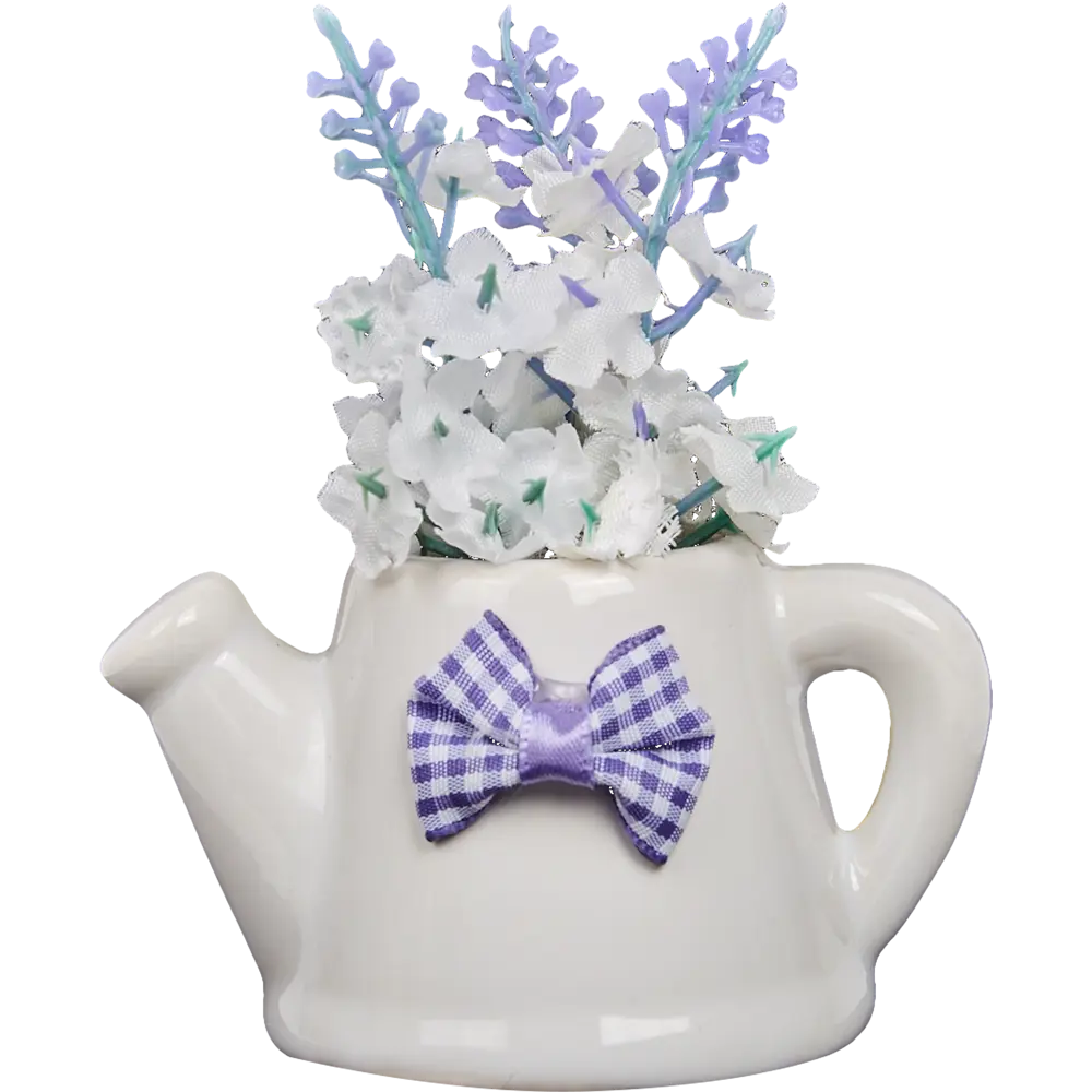 Искусственное растение в керамическом горшке "Чайник" ø6 h10 см Santreyd STLM-2030397 - Вид №2