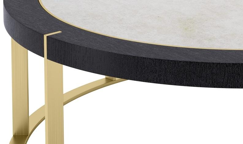 FRATO Низкий стол из камня и латуни  Ffu080018aad  - Вид №2