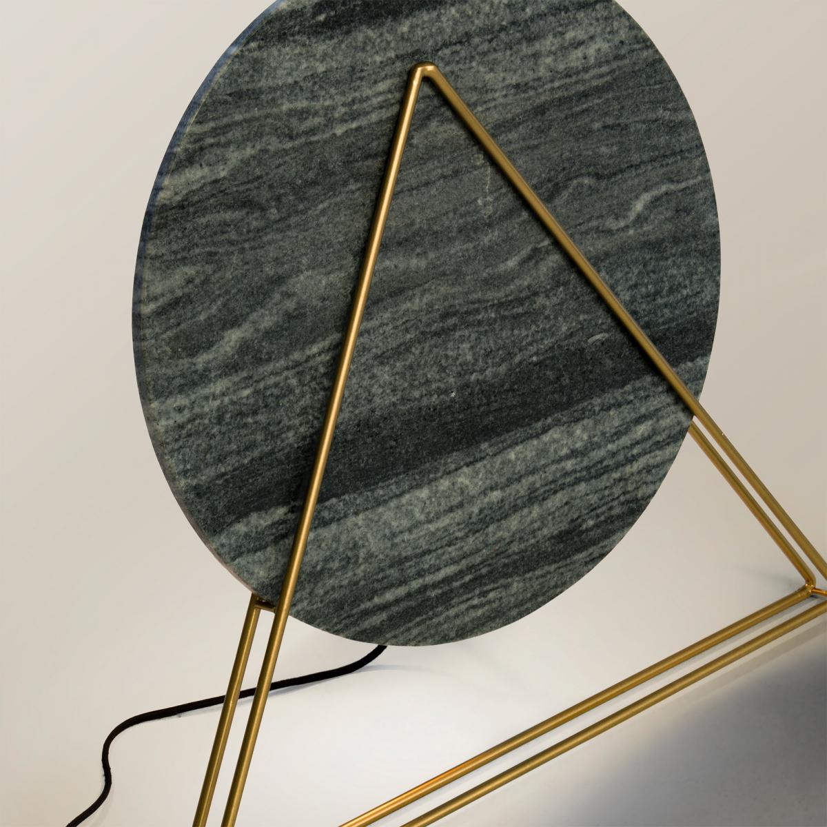 053542 Настольная лампа VERSUS мраморная черная La Forma Versus  - Вид №2