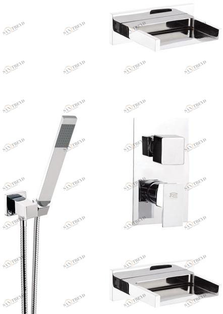 Remer Rubinetterie Душевой набор со смесителем, лейкой и ручным душем Flash Z93 7 s03