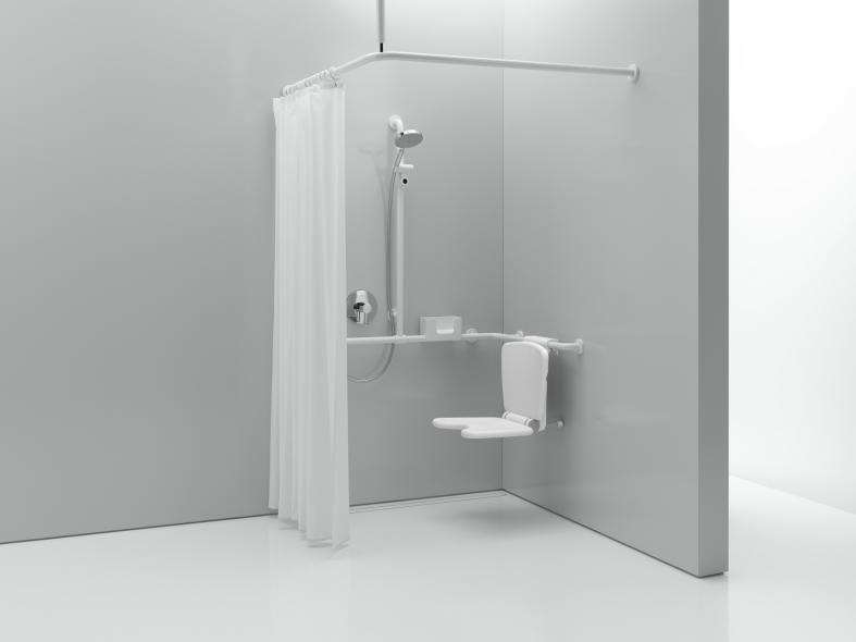 802.34.01030 Active+ занавеска для душа/кабины, специальные размеры HEWI Duschvorhänge/-stangen  - Вид №4