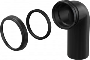 Колено стока, комплект DN90/90