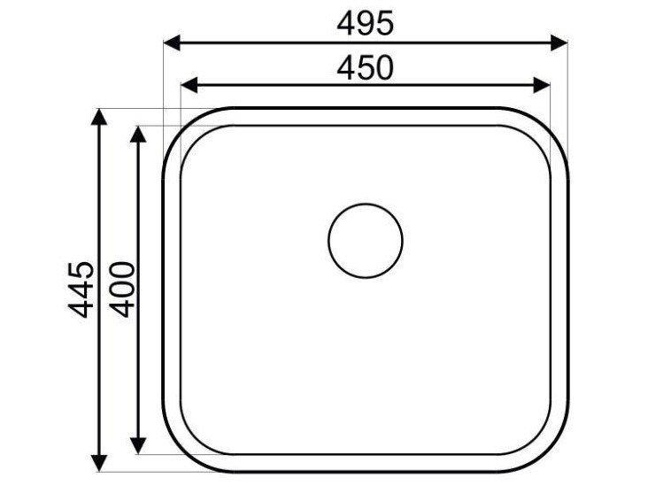 Мойка для кухни Beat 450UX Plus NAVAKO 13012 - Вид №2