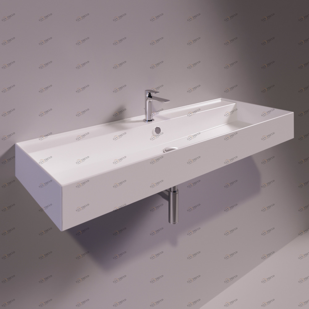 AG121BIANCO Подвесная раковина настенная прямоугольная Simas Agile белая