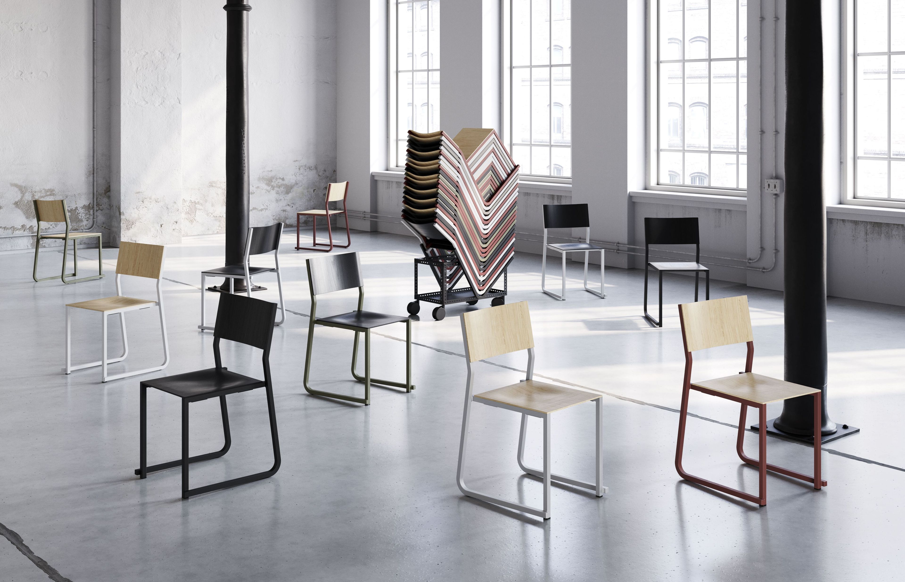 Штабелируемый стул из алюминия и дерева Infiniti GT01 ARCH-00129040 - Вид №9