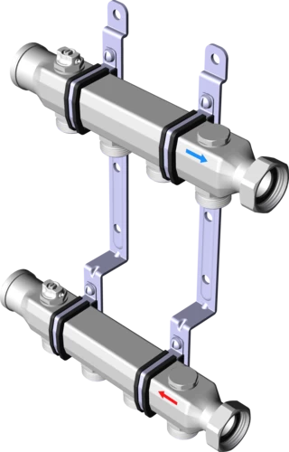 587 604 Модель 1078 Трубопроводные системы  Pexfit Pro  Коллекторы для отопления Santreyd  - Вид №2
