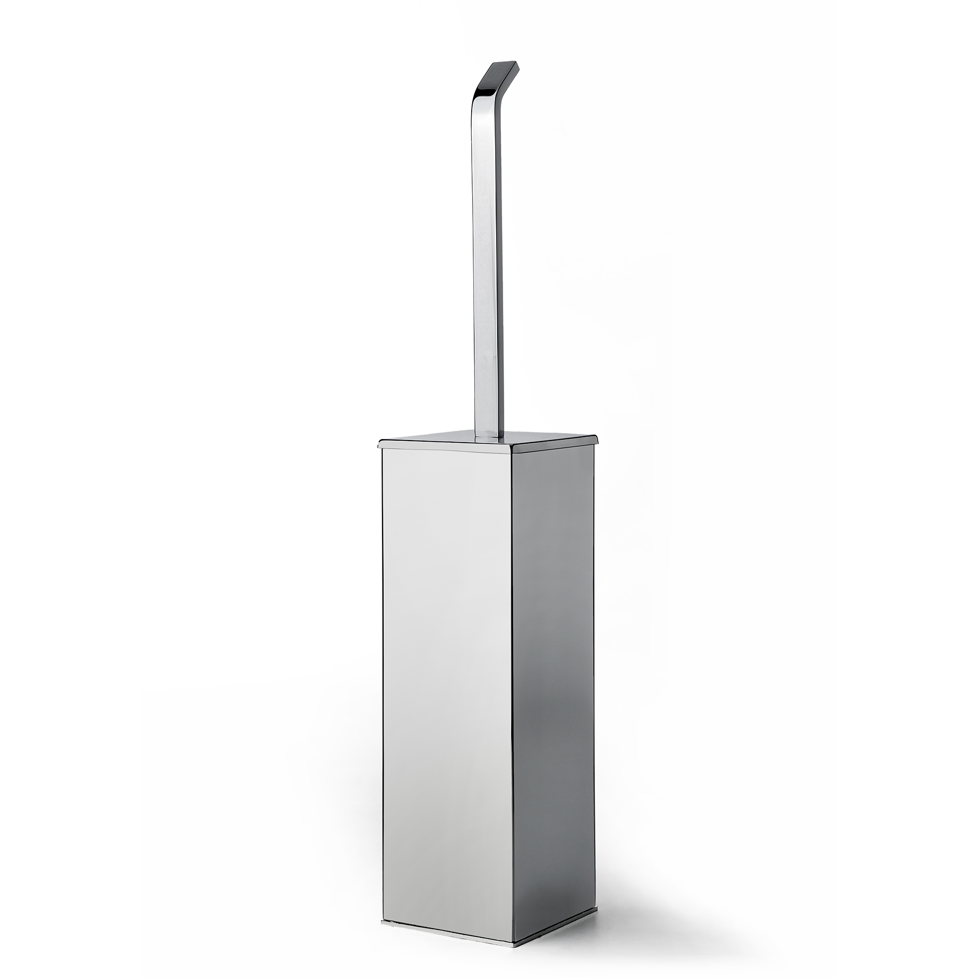 WI07Q 3SC Квадратный настенный держатель для туалетной щетки D. 8 - H. 45 - P. 8 Moderno Treesseci 3SC