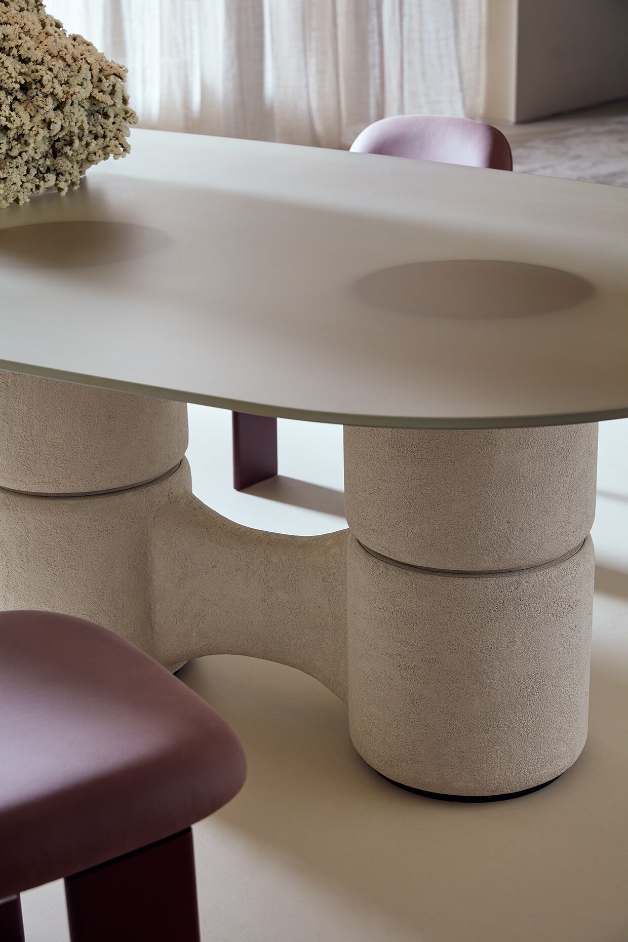 Стол из закаленного стекла с деревянным основанием Gallotti&Radice MOLECOLA ARCH-00150555 - Вид №1