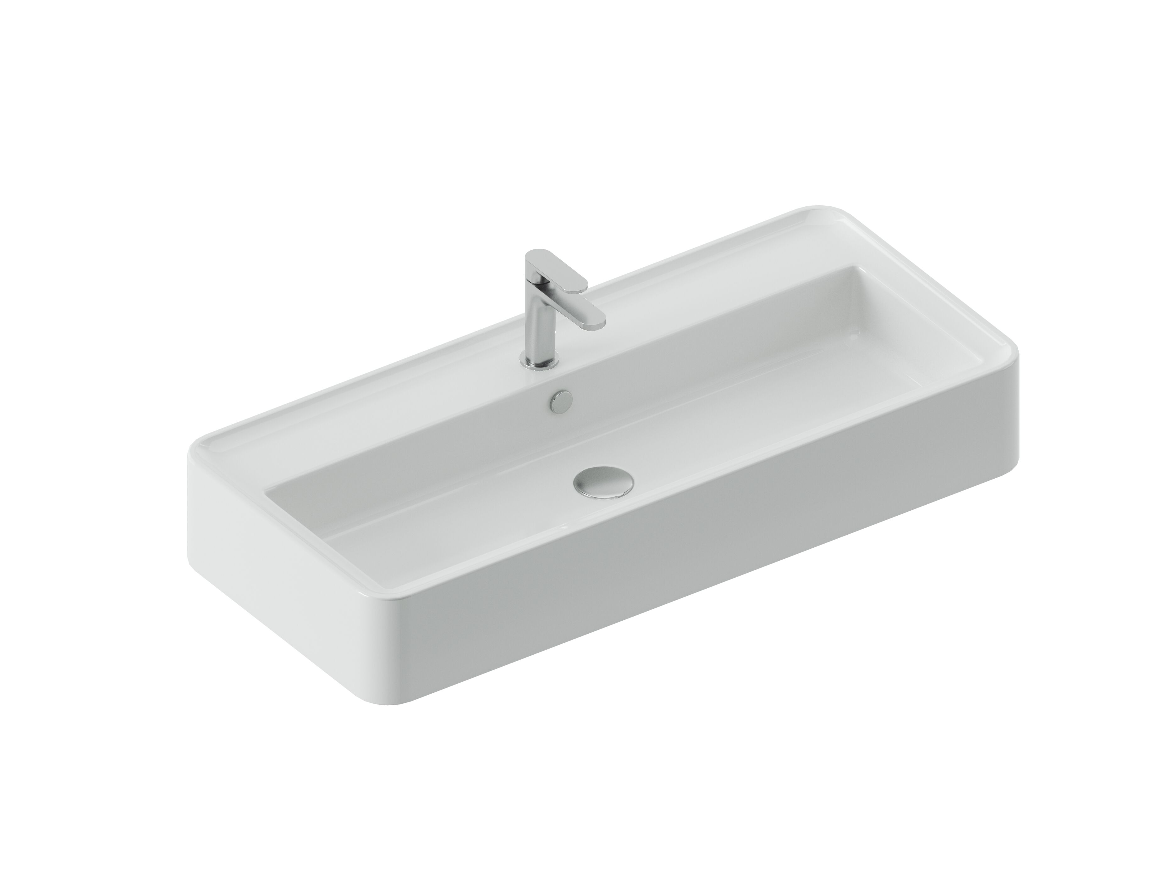 Керамическая прямоугольная подвесная раковина ArtCeram Rodolfo ARCH-00129955 - Вид №6