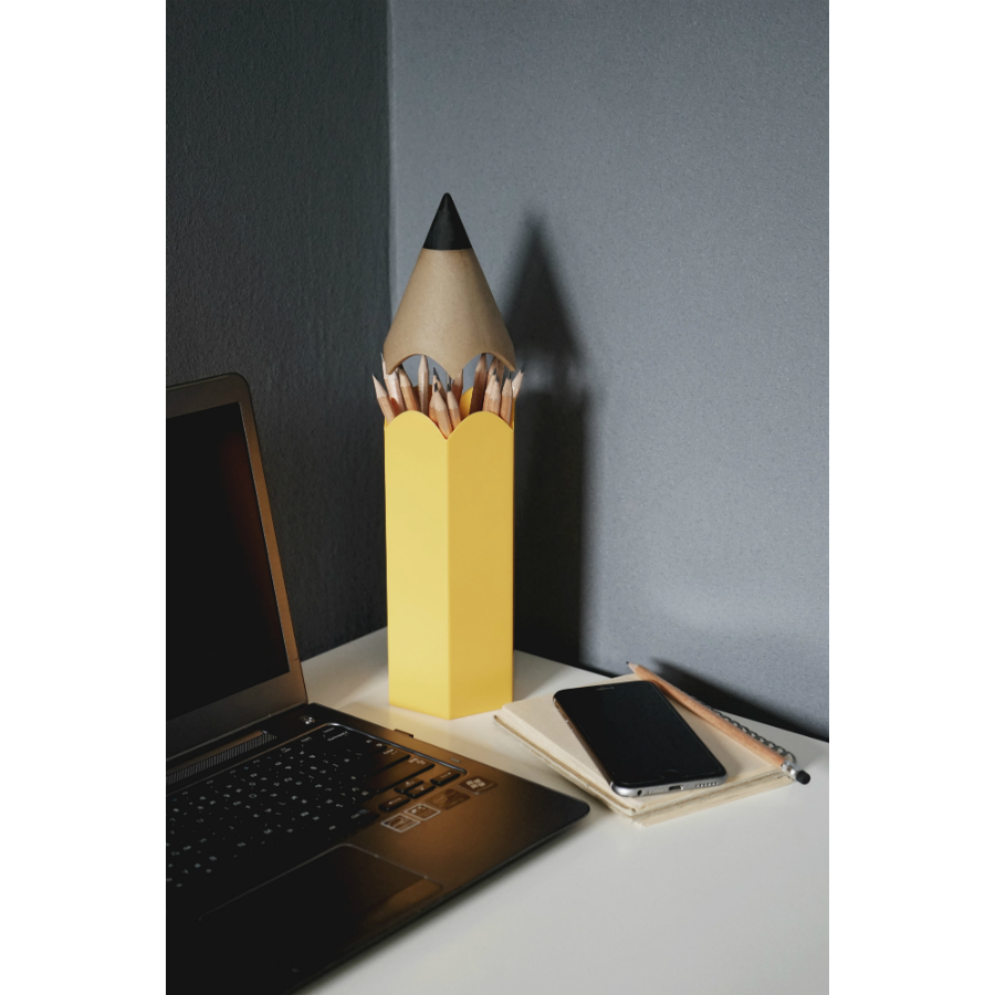 QL10275-YW Подставка для карандашей dinsor, желтая Qualy  - Вид №3