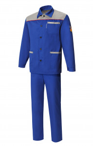 65399 Костюм "Труд" василек-серый  Летняя спецодежда  размер 56-58/182-188