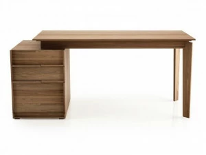 Huppé Прямоугольный стол из орехового дерева с ящиками Swan 4003qs-c