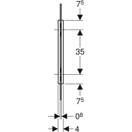 115.211.CD.1 Разделительная перегородка для писсуаров Geberit Geberit  - Вид №3