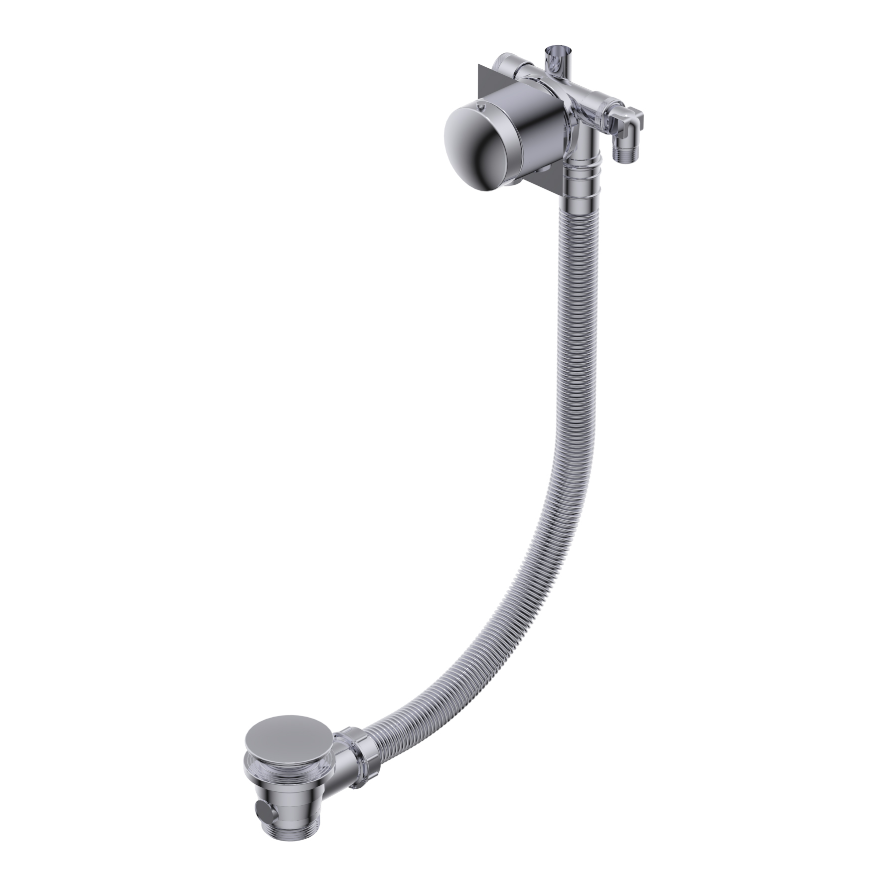 E0BA0381 Колонна разгрузочная для ванны с переливным патрубком Ritmonio Traps 