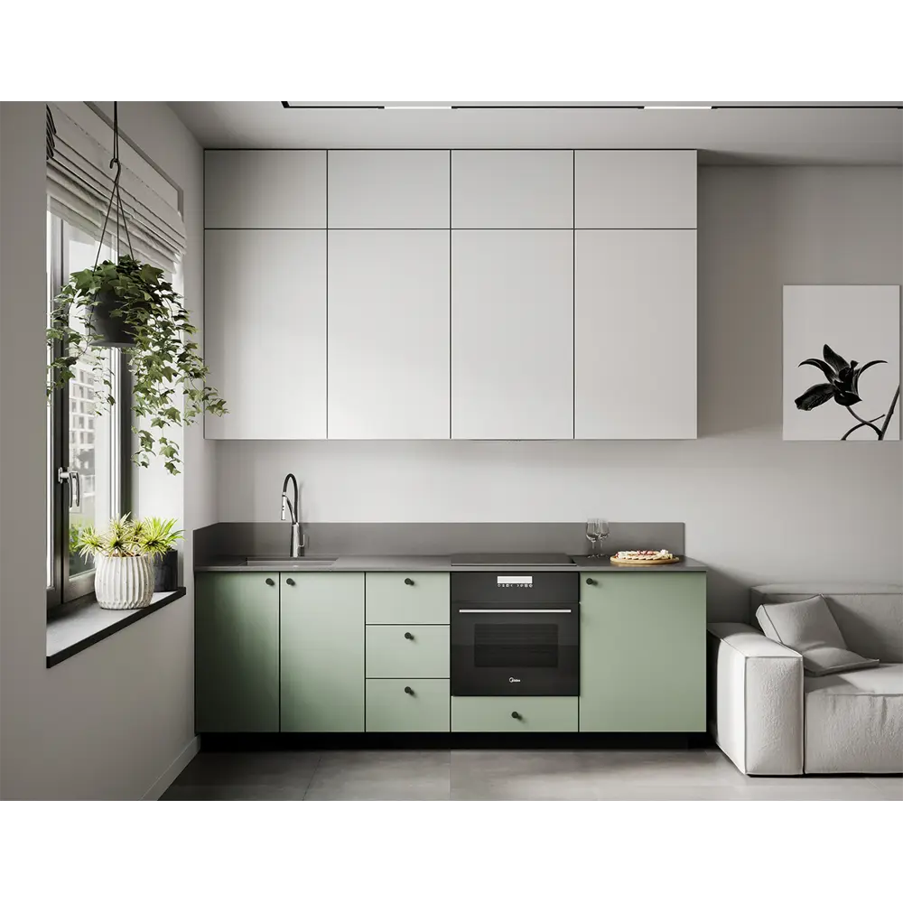 Фасад кухонный DELINIA ID София белый матовый 59.7x12.5 см 82010110 STLM-0017207 - Вид №4