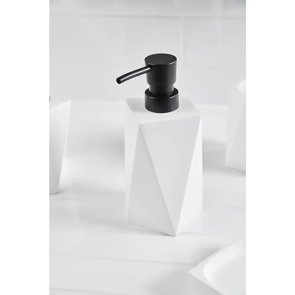 Дозатор для жидкого мыла Vidage Isbirni полирезина цвет белый STLM-2083967 - Вид №1