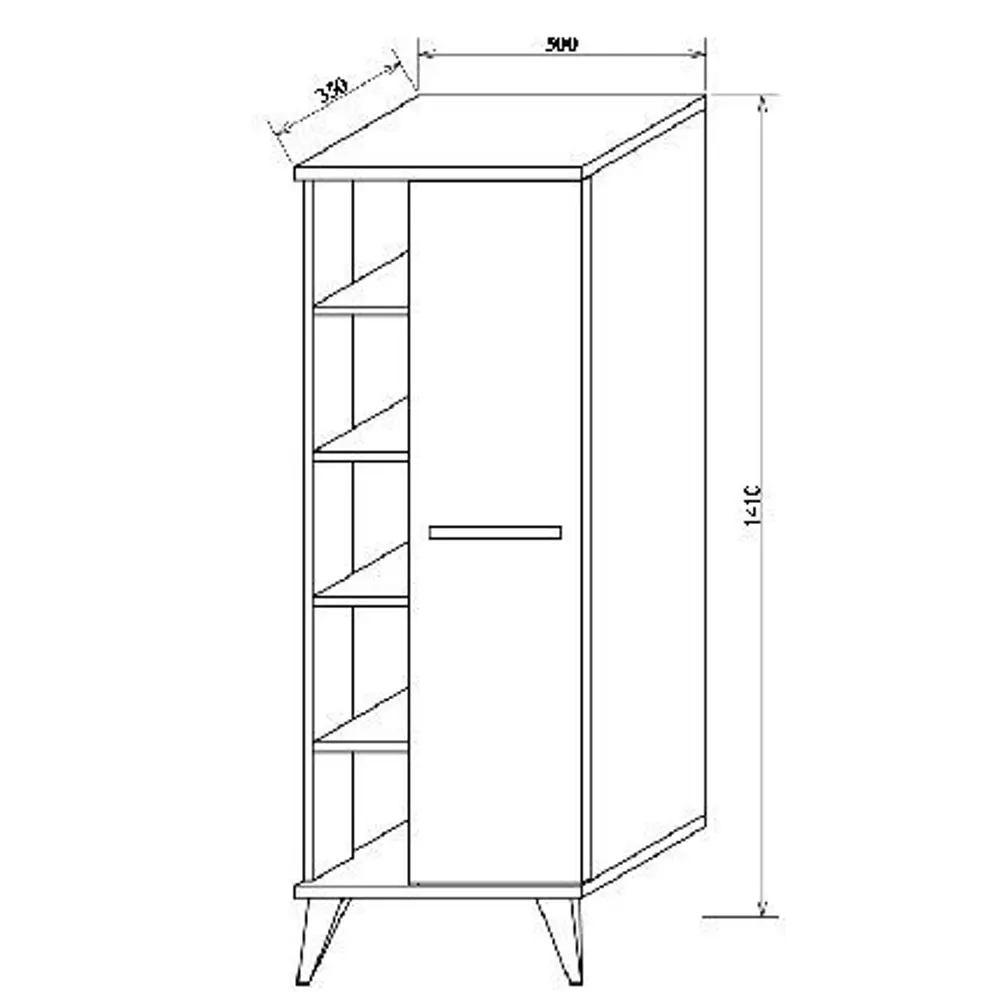 Пенал Стокгольм 50 см Santreyd STLM-2066222 - Вид №5