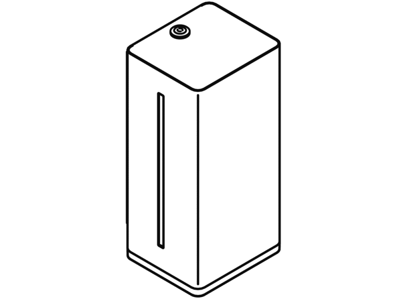 805.06.155 Сенсорный электронный дозатор пенного мыла HEWI Berührungslose Spender  - Вид №5