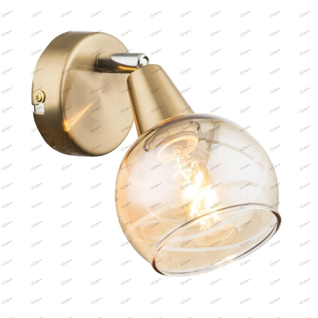 Спот настенный светодиодный золотой Lara 54346-1 GLOBO LARA 00-3925294 Золото;прозрачный Ceramica Globo