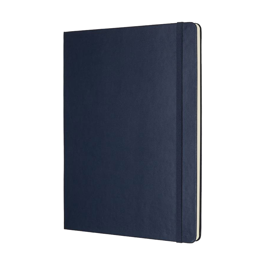 Блокнот Moleskine CLASSIC XLarge 190х250мм 192стр. нелинованный твердая обложка фиксирующая резинка 432257 - Вид №1