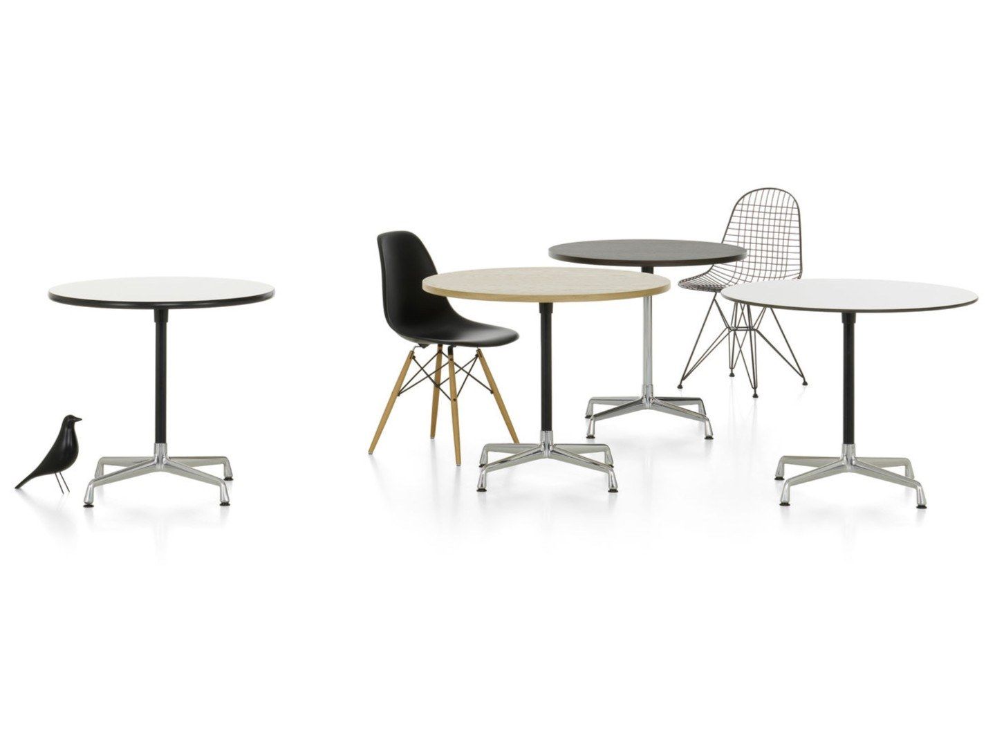 Круглый стол из меламина со спицами VITRA CONTRACT TABLE ROUND ARCH-00011670
