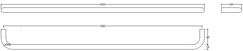 Water Evolution Держатель для полотенец из нержавеющей стали Flow sun-id-1412825 - Вид №3