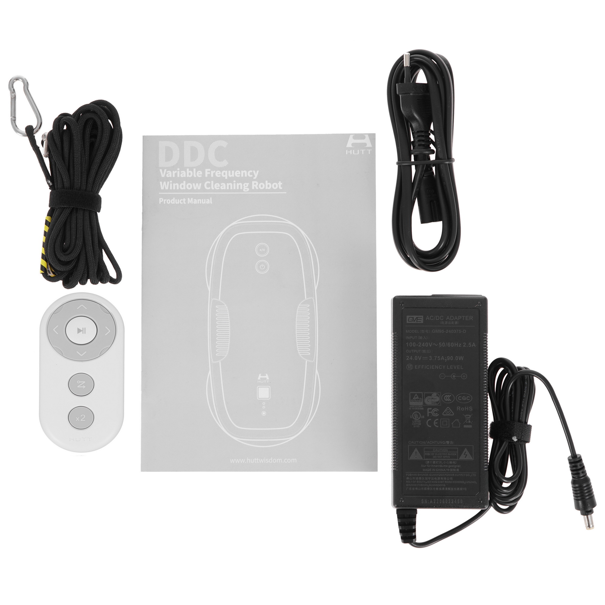 9908873 Робот-мойщик окон Hutt DDC5 черный STDN-0149446 - Вид №9