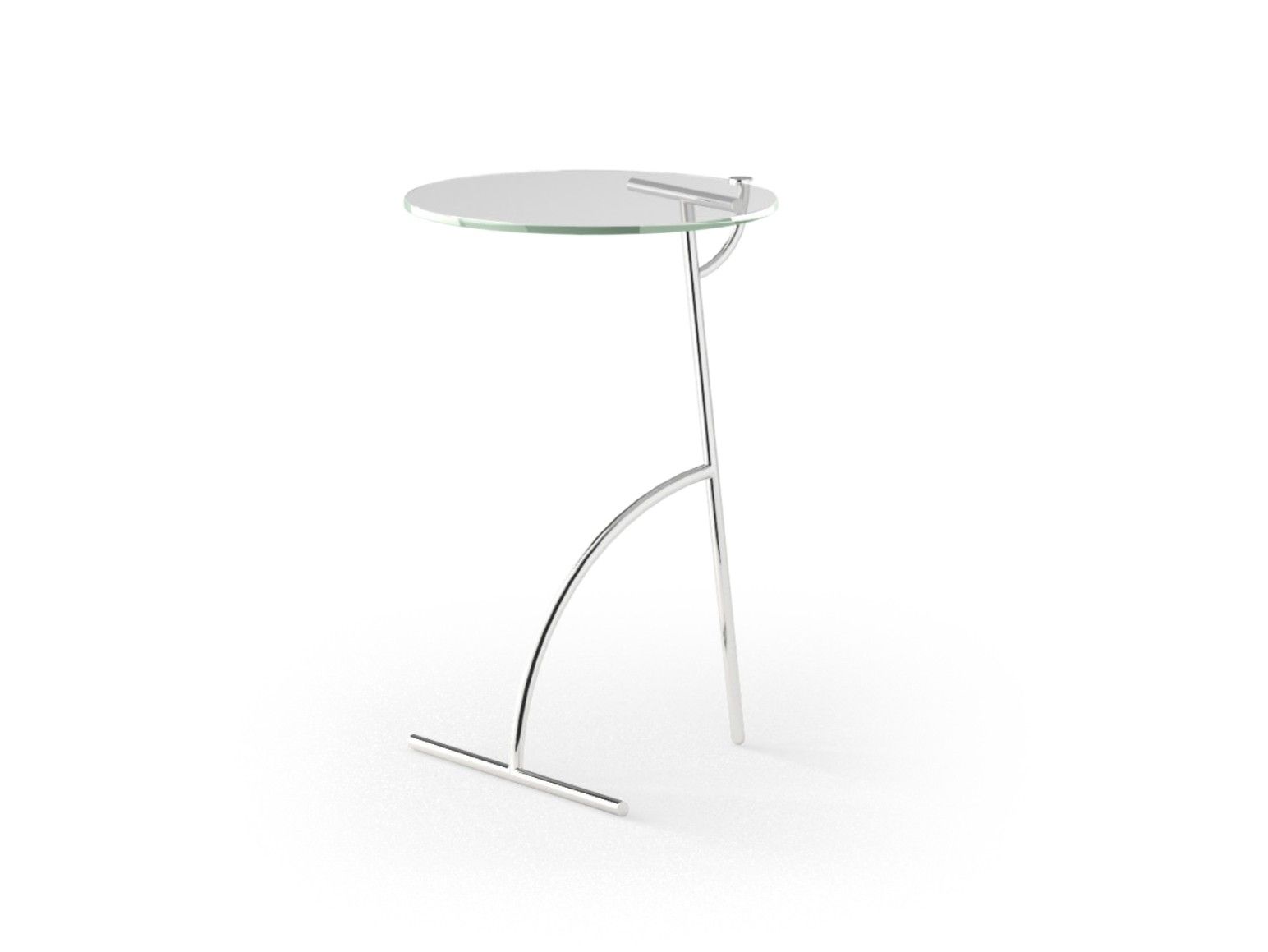 Круглый журнальный столик из нержавеющей стали и стекла SCHNEEWEISS interior Teatime ARCH-00066802