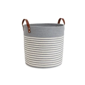 Корзина для белья Primanova Ангара 45 л цвет серо-белый