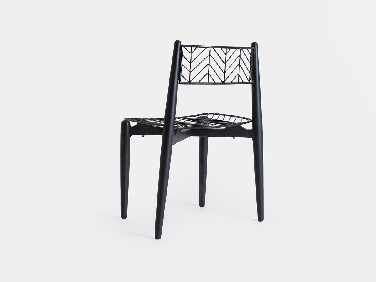 Стул из железа и красного дерева Vical Home Plissé Metal ARCH-00109281 - Вид №1