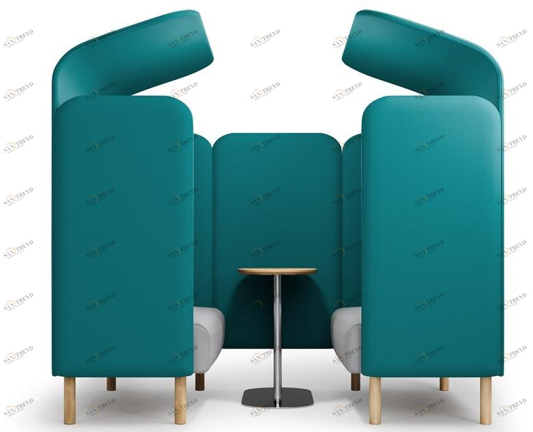 SOFTREND Акустический офисный островок из ткани для кофе-брейка August sun-id-1372617