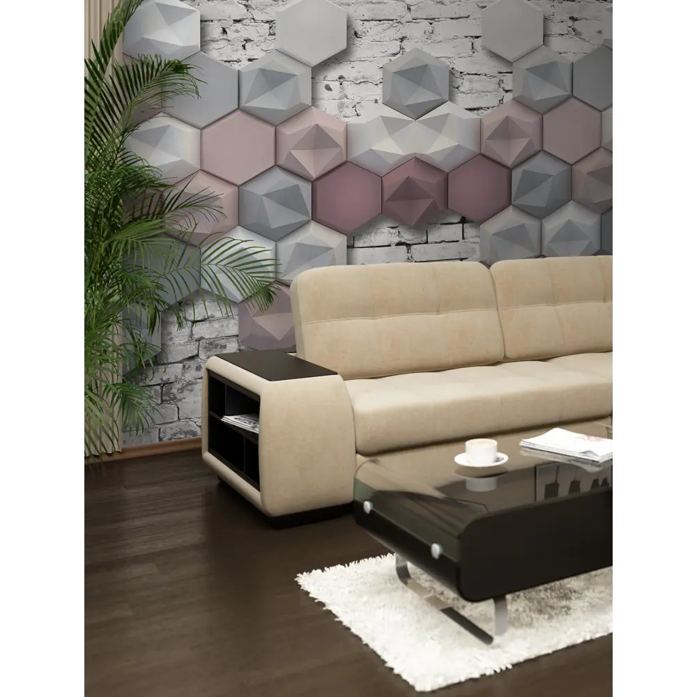 Фотообои 3D Flizart «Стереометрия», флизелиновые, 300x280 см FBRUSH STLM-2118888 - Вид №2