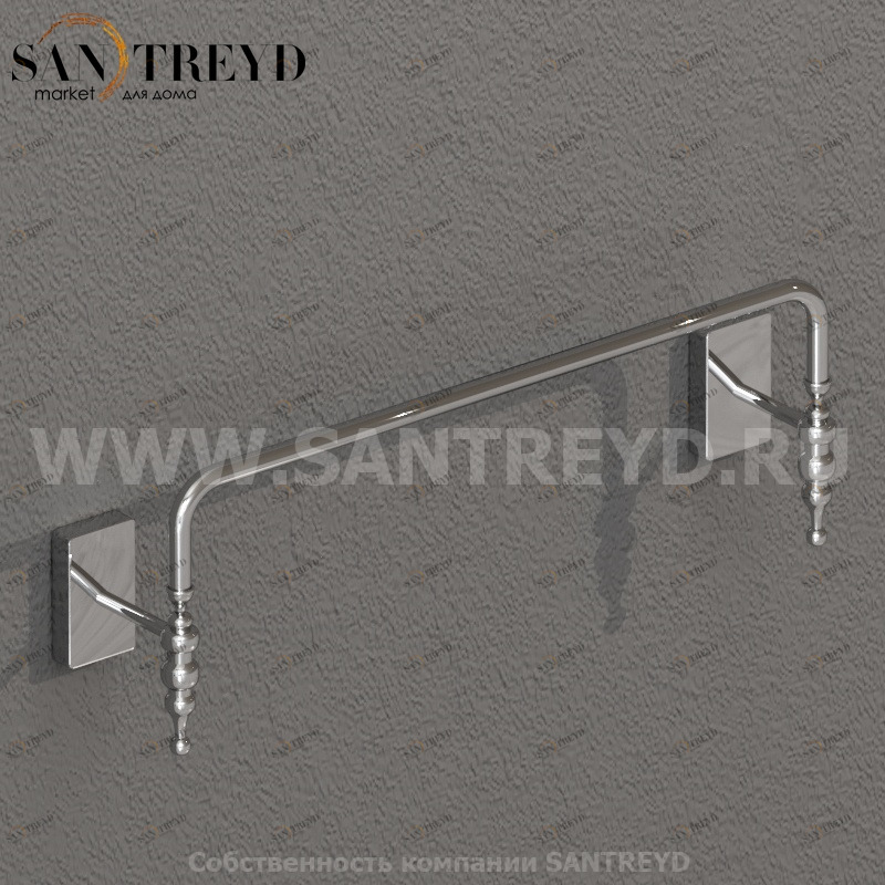 PAAC44 Держатель для полотенец 40 см Хромированный Globo Paestum Италия Ceramica Globo