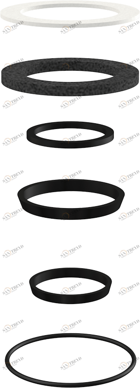Комплект запасных прокладок к сифонам для мойки ALCAPLAST P067