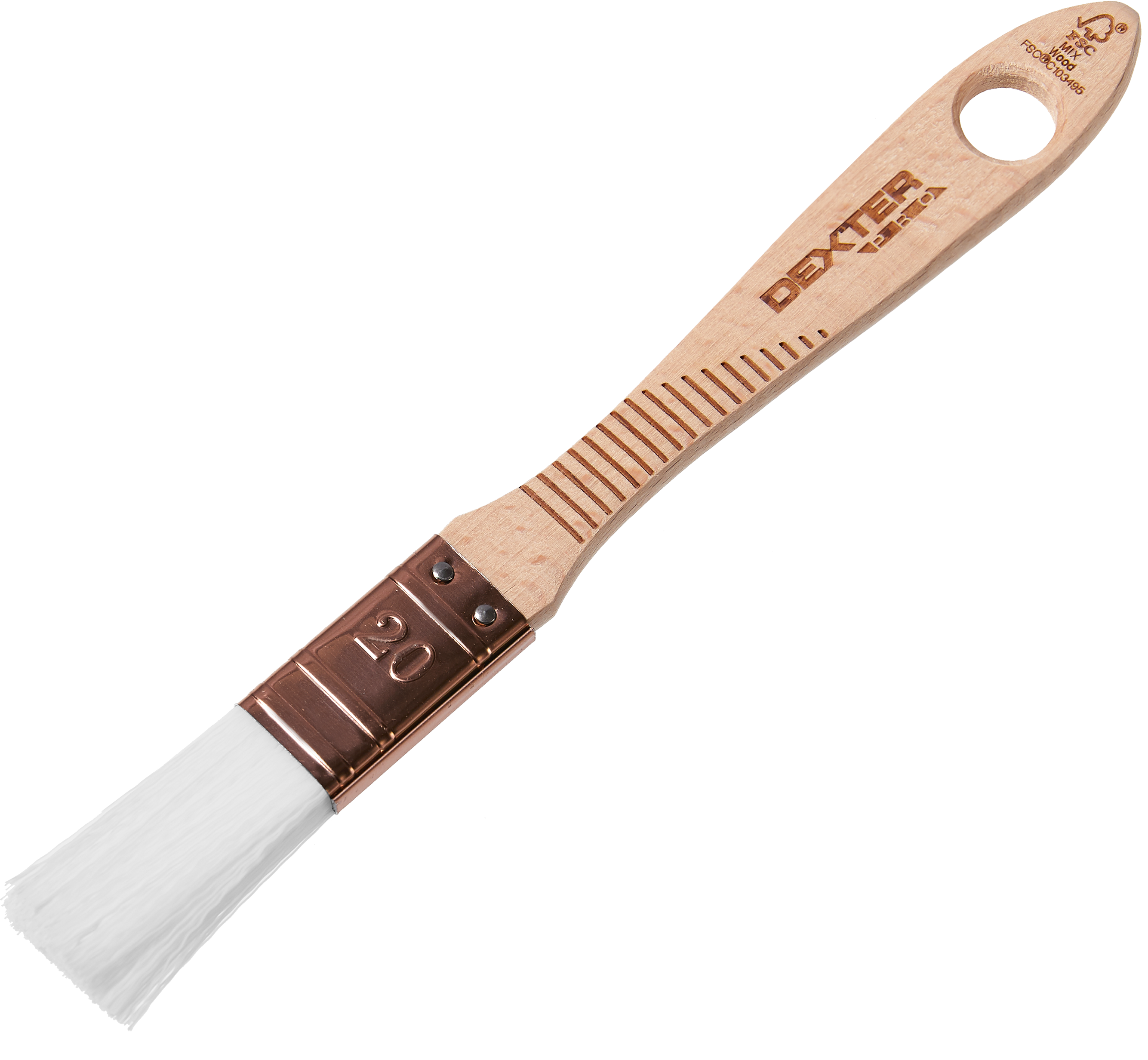 Кисть Dexter PRO для клея и красок 20 мм с нейлоновой щетиной 82798213 STLM-0036037