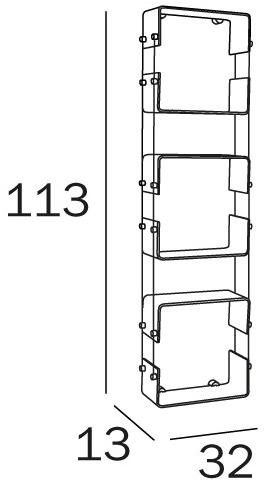 INDA® Стенка для ванной открытой планировки Avenue A5783b - Вид №1
