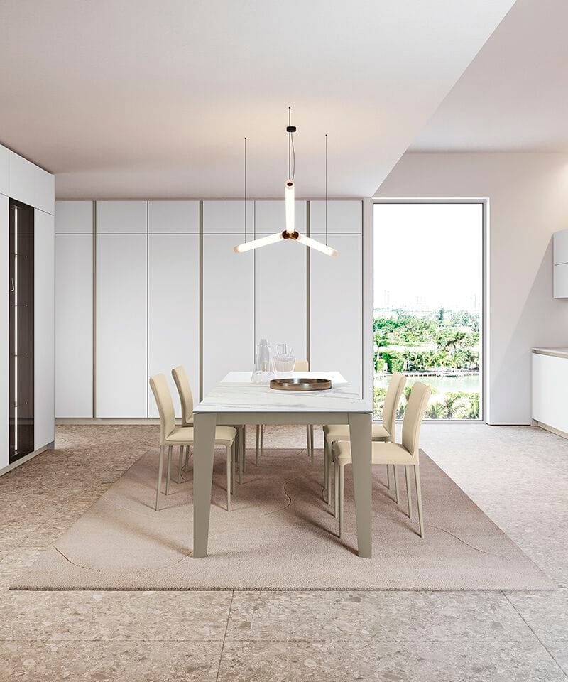 Керамический выдвижной прямоугольный стол Febal Casa SEATTLE ARCH-00117216 - Вид №2