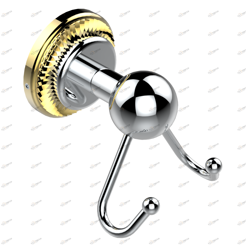 U4D-512 Крючок двойной Thg-paris Diplomate Royale Хром/золото U4D-512 CAT.A