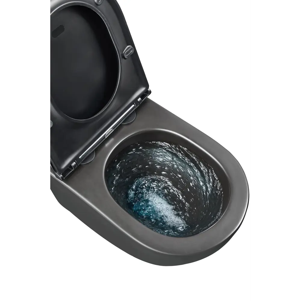 Culto Andi Pro — подвесной унитаз безободковый черный с микролифтом 89407942 STLM-1577080 - Вид №8