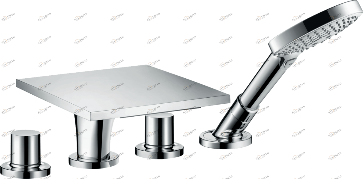 18440000 Смеситель на борт ванны, 4 отв. с ручным душем AXOR Massaud