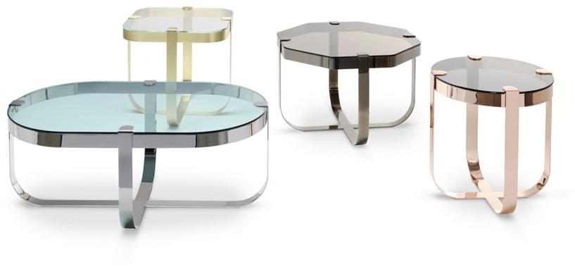 Saba Italia Восьмиугольный журнальный столик из железа и стекла sun-id-1428408 - Вид №1