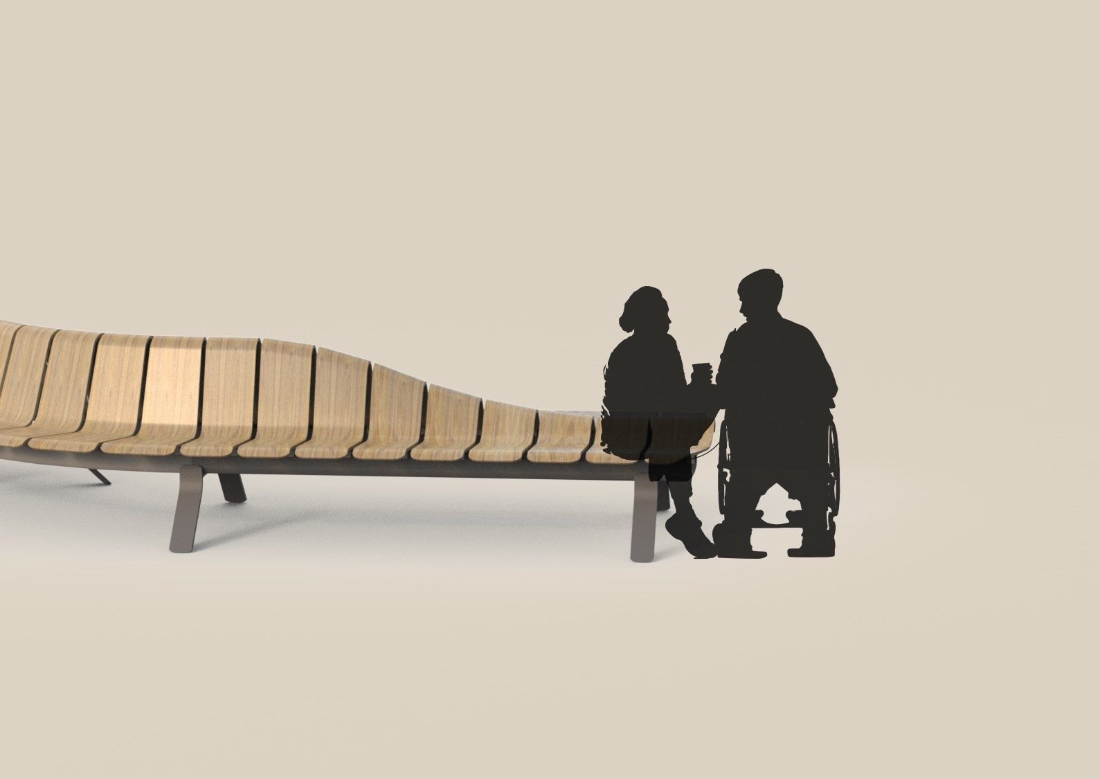 Модульная скамья для медицинских учреждений Green Furniture Concept Ascent ARCH-00118151 - Вид №4